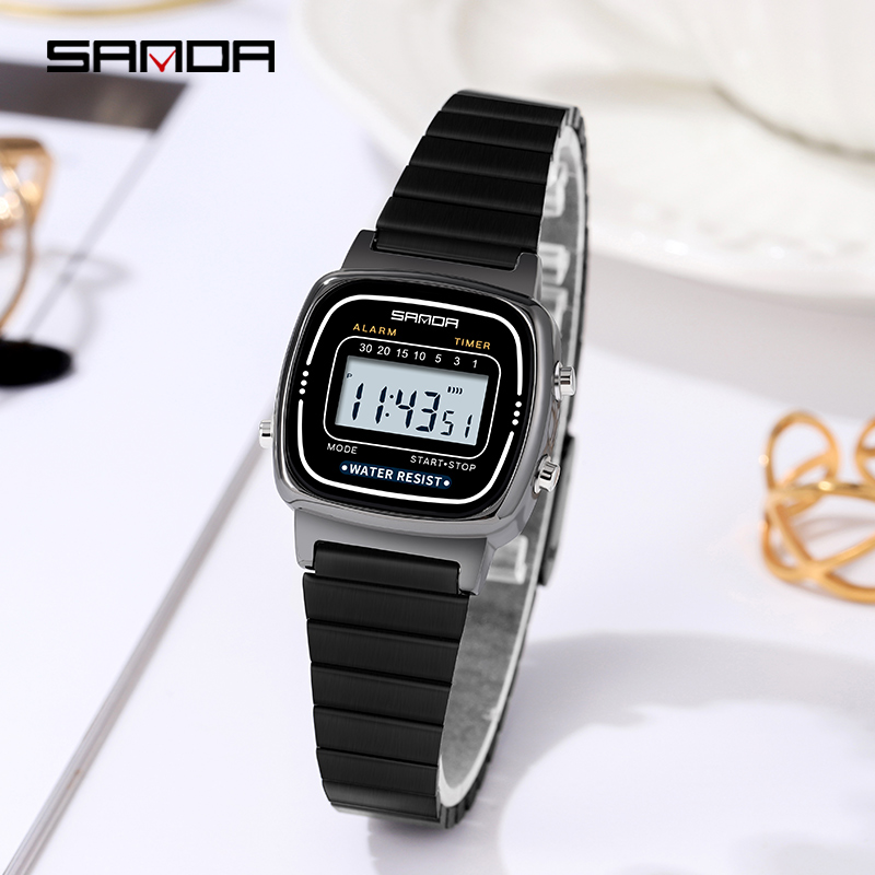 Chronograph Sport Watch - SANDA 6053 montre électronique cadeaux de