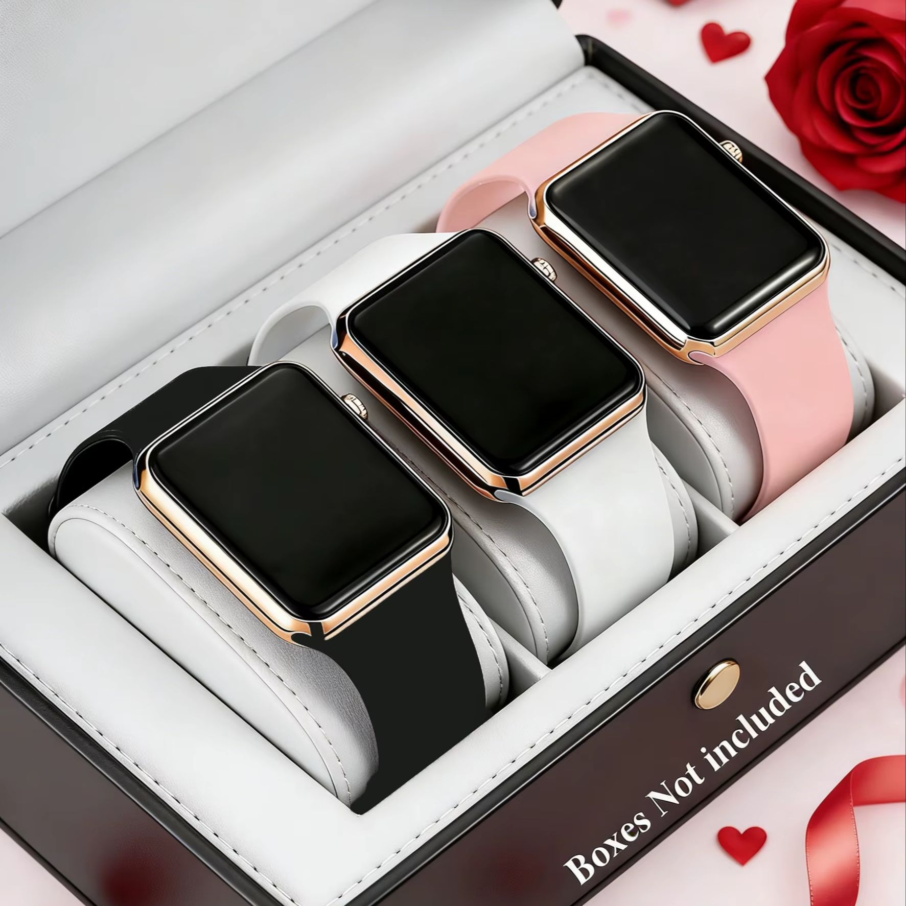 Smartwatch Watches Digital - Ensemble de 3 montres électroniques mignonnes