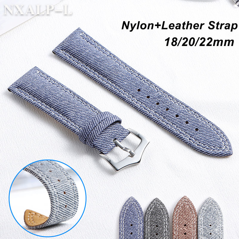 Seiko Watches Smartwatch - Bracelet de montre en toile Denim