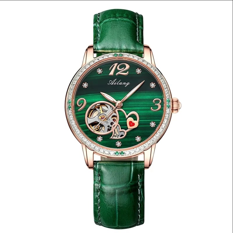 Skeleton Mechanical Watch - Montre-bracelet mécanique automatique squelette de luxe