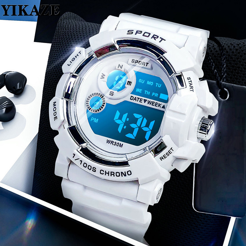 Smartwatch Digital Watches For Kid Girl - YIKAZE enfants montres mode lumineux étanche