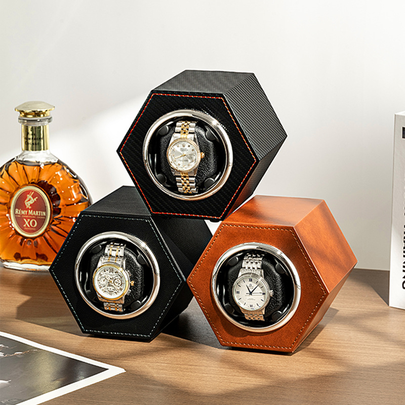 Watch Winder Single - Remontoir de montre en cuir, Mini