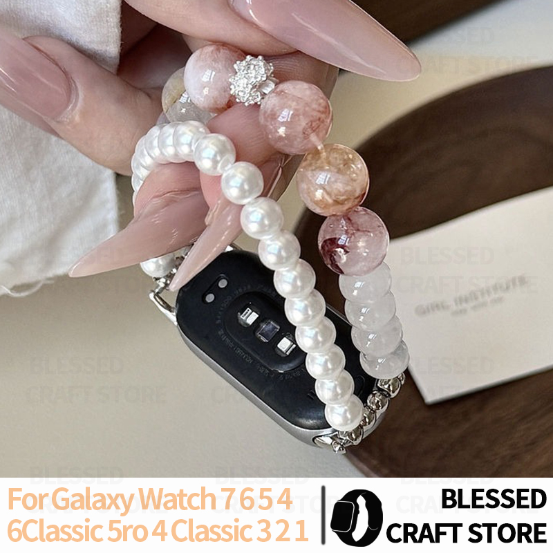 Smartwatch Vintage Watches For Women - Bracelet en perles de cristal naturel