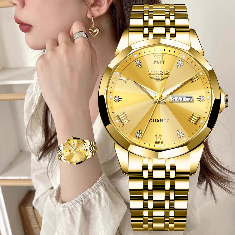 Chronograph Sport Watch - LIGE-Montre de luxe à quartz pour