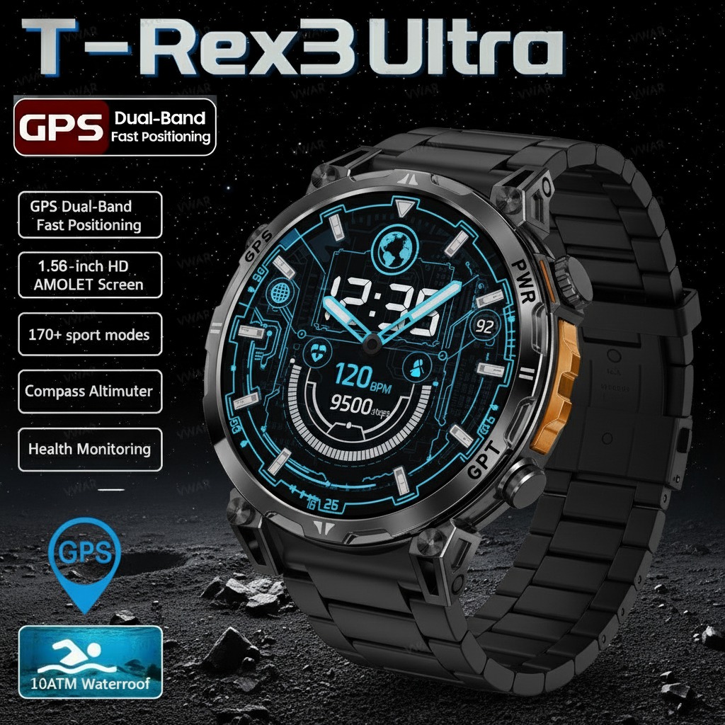 Smartwatch Watches For Men Digital - 2026 nouveau t-rex 3 Pro militaire