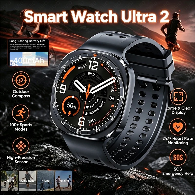 Smartwatch Watches For Men Digital - 2026 Nouvelle montre connectée Ultra 2