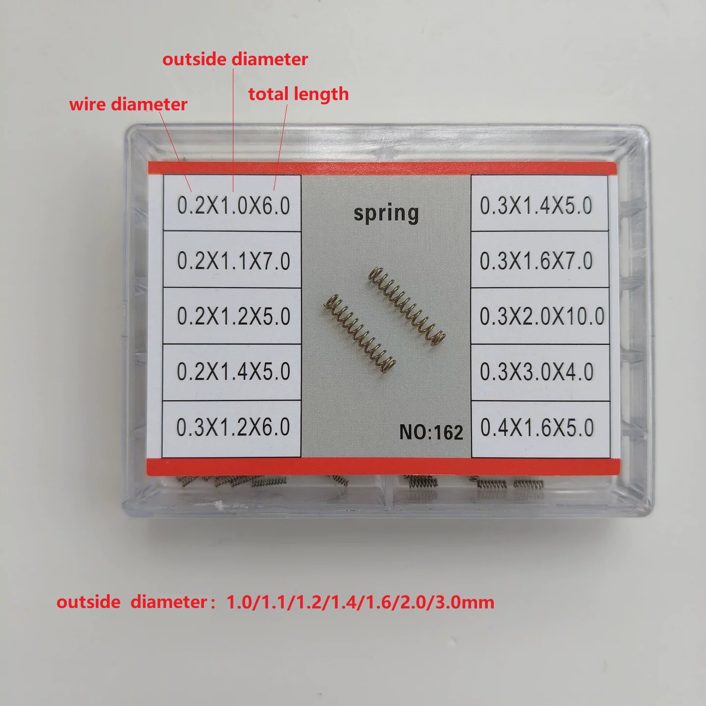 Watch Crown Pusher - Assortiment de ressorts de poussoir de