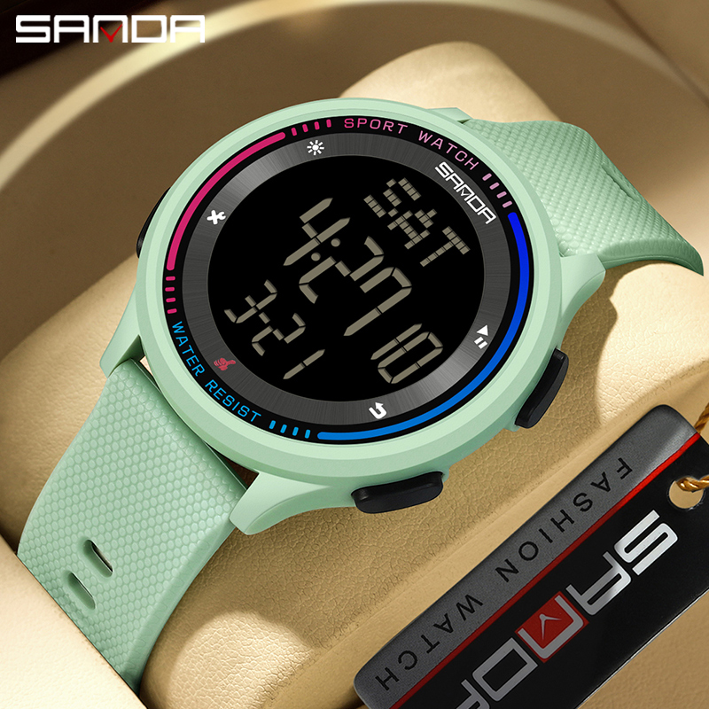 Chronograph Sport Watch - SANDA enfants mode mouvement numérique adolescent