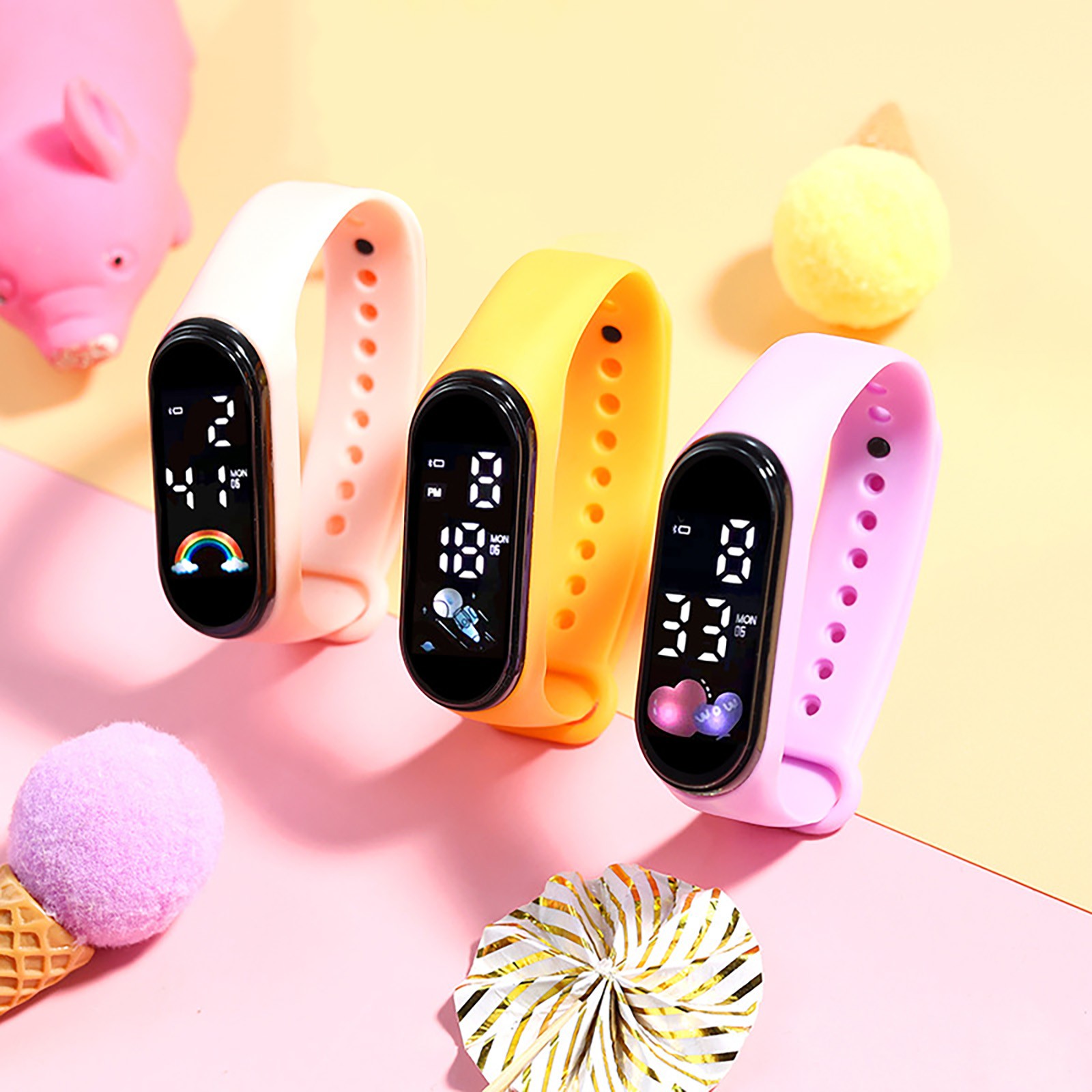Smartwatch Digital Watches For Kid Girl - Montre pour enfants, cadeau d'anniversaire pour