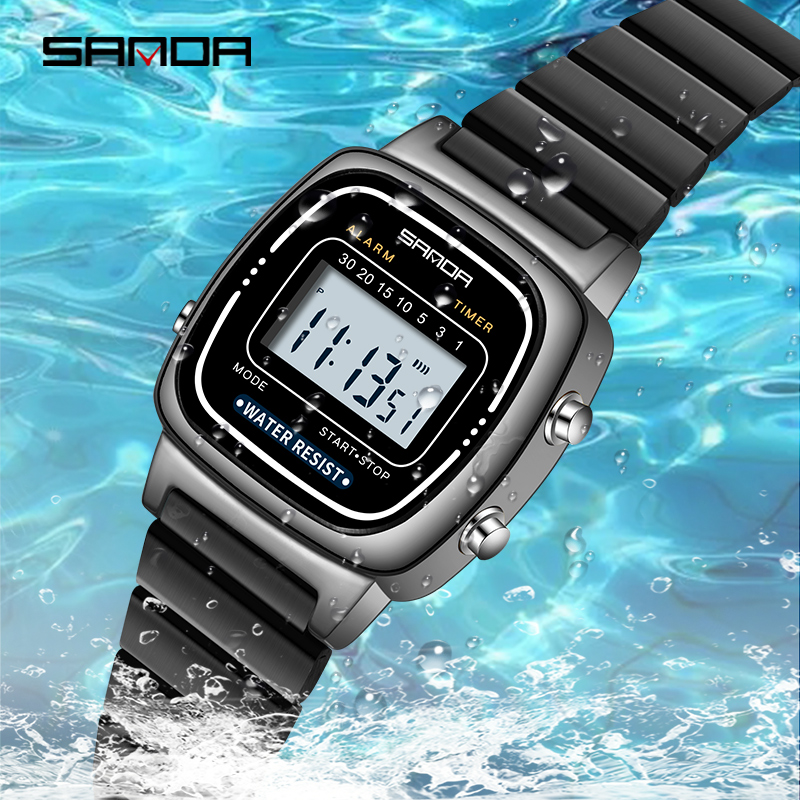 SANDA 6053 montre électronique - Chronograph Sport Watch avis et prix