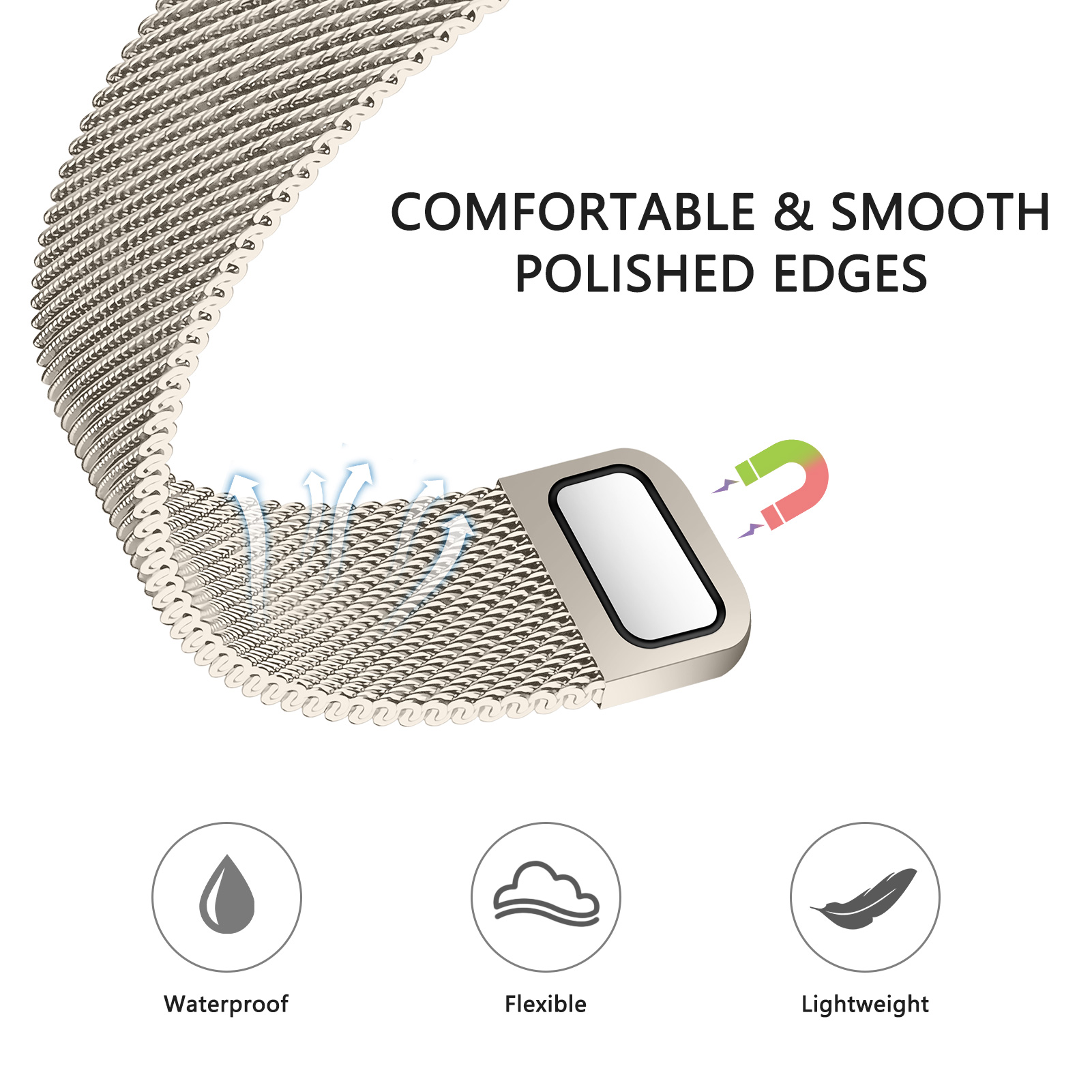 Bracelet milanais pour Bracele - Smartwatch Apple Watches For Men avis et prix