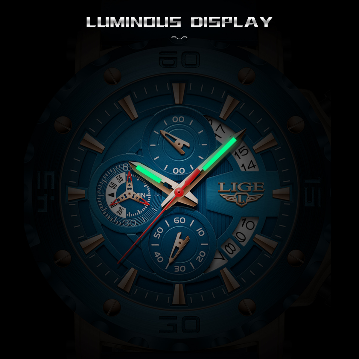 Montre LIGE pour homme, calend - Smartwatch Watches For Men Digital avis et prix