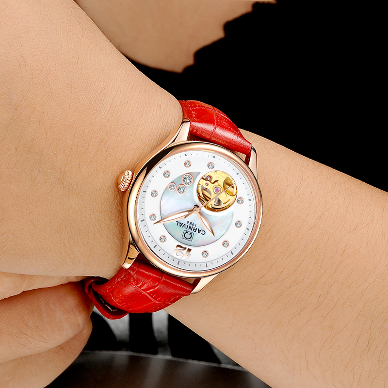 Montre de luxe pour femme CARN - Skeleton Mechanical Watch avis et prix