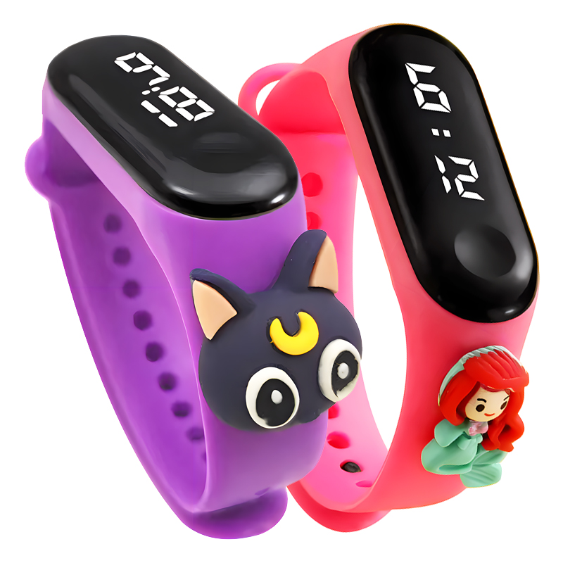 Montre connectée multicolores  - Smartwatch Digital Watches For Kid Girl avis et prix