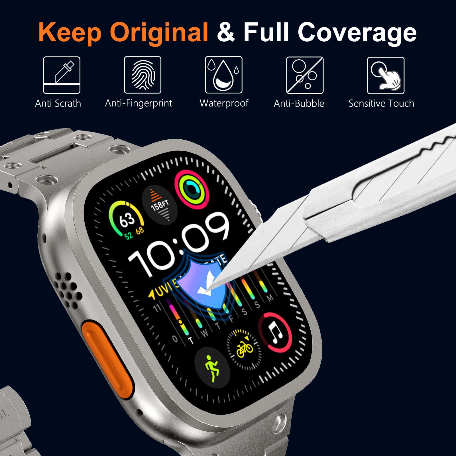 Verre trempé pour Apple Watch  - Smartwatch Apple Watches For Men avis et prix