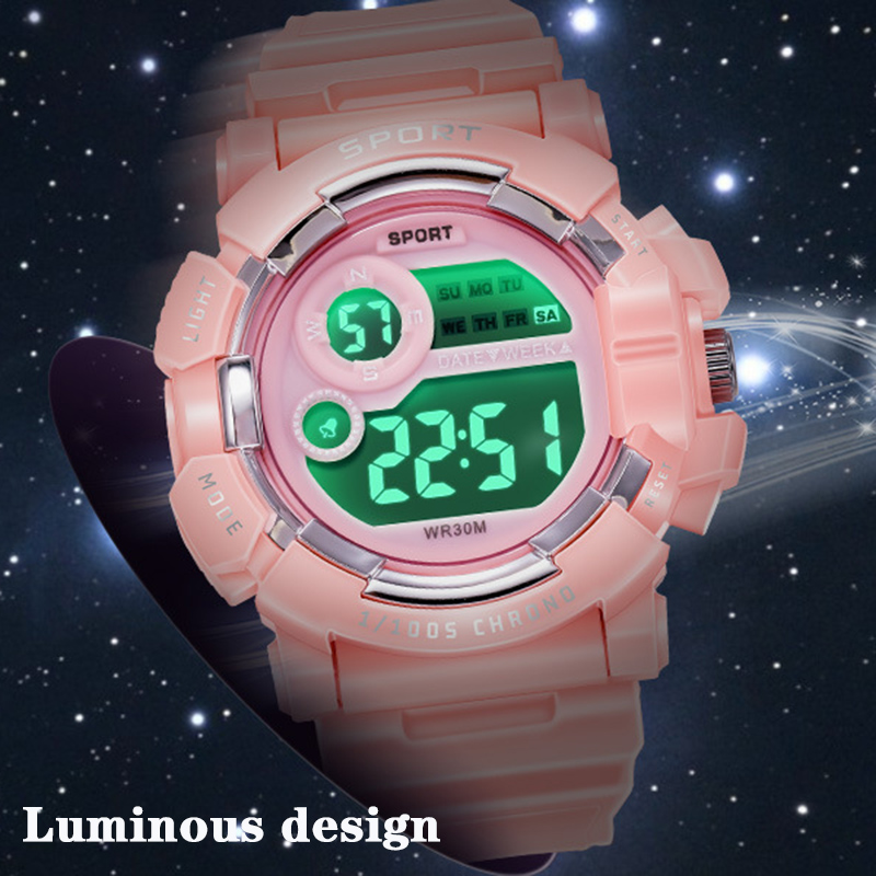 YIKAZE enfants montres mode lu - Smartwatch Digital Watches For Kid Girl avis et prix
