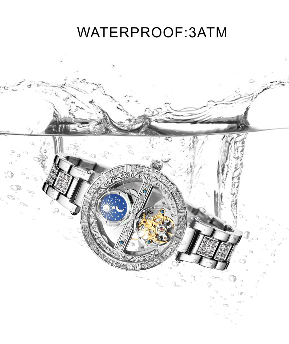 Montres mécaniques Seton Tourb - Skeleton Mechanical Watch avis et prix
