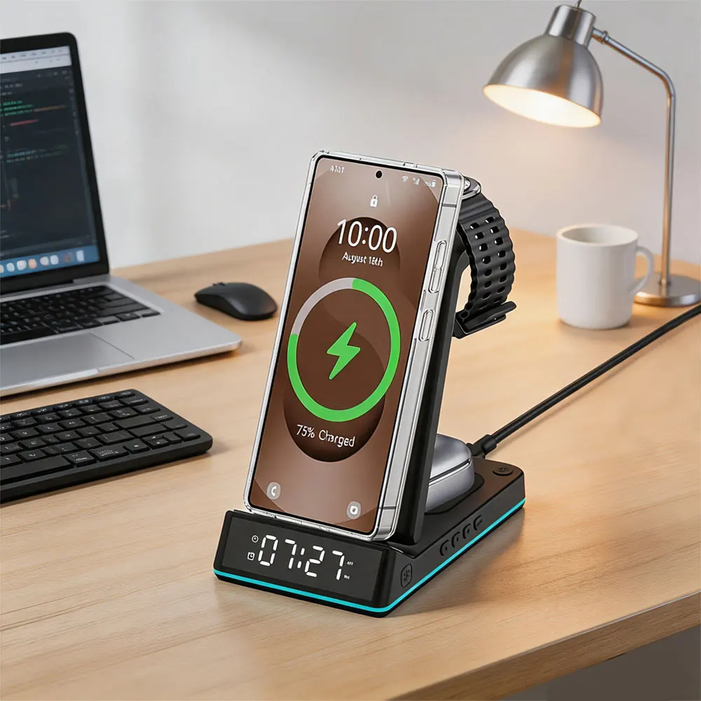 Support de chargeur sans fil 4 - Smartwatch Watches Digital avis et prix