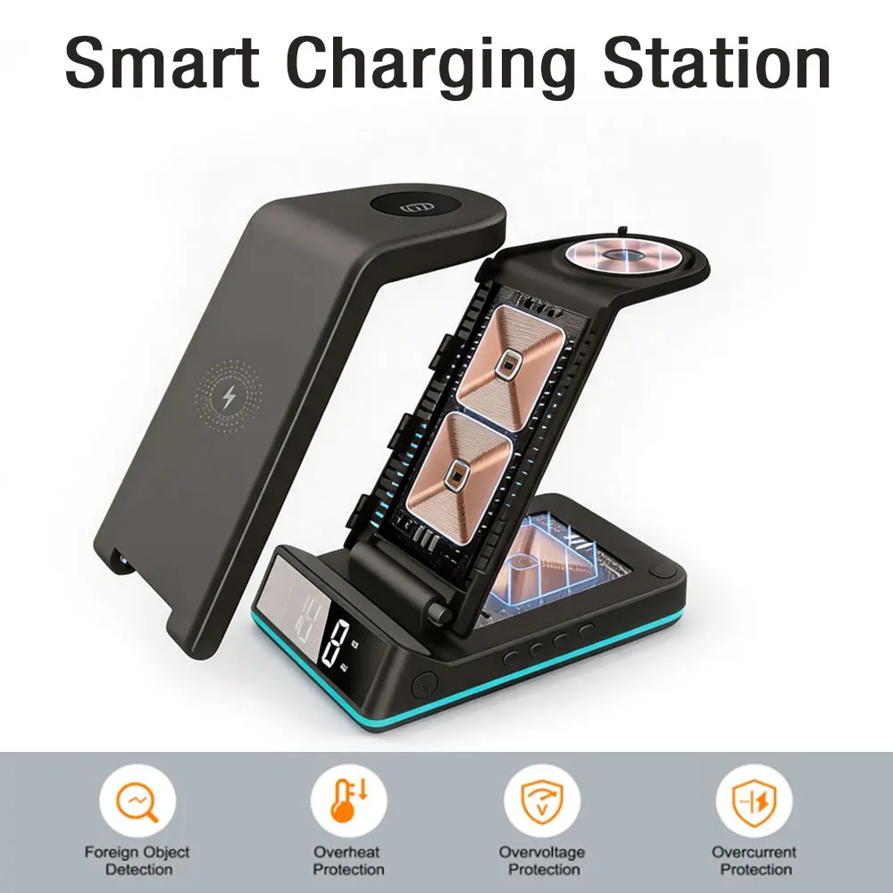 Support de chargeur sans fil 4 - Smartwatch Watches Digital avis et prix