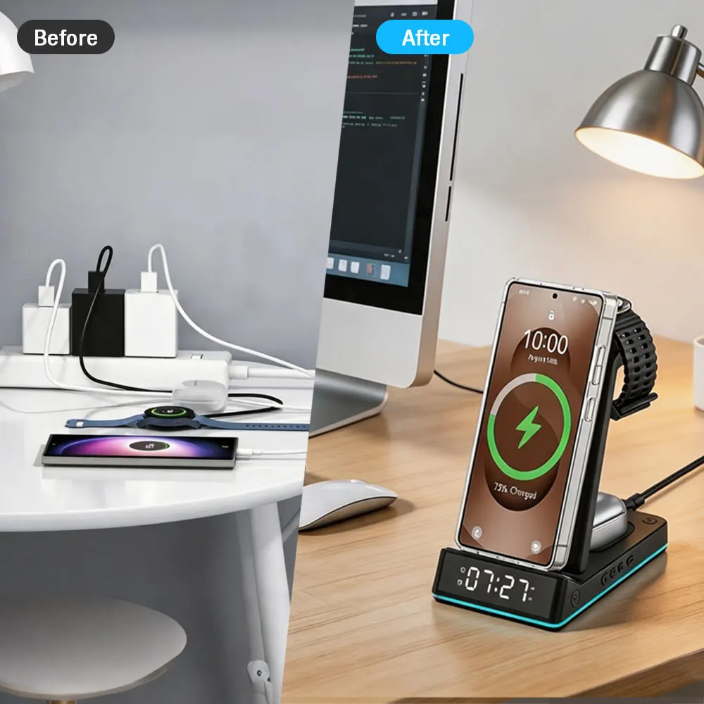 Support de chargeur sans fil 4 - Smartwatch Watches Digital avis et prix