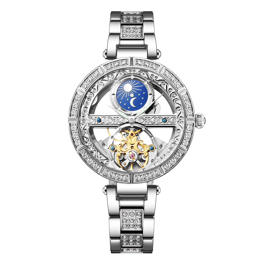 Dames montre automatique femme - Skeleton Mechanical Watch avis et prix