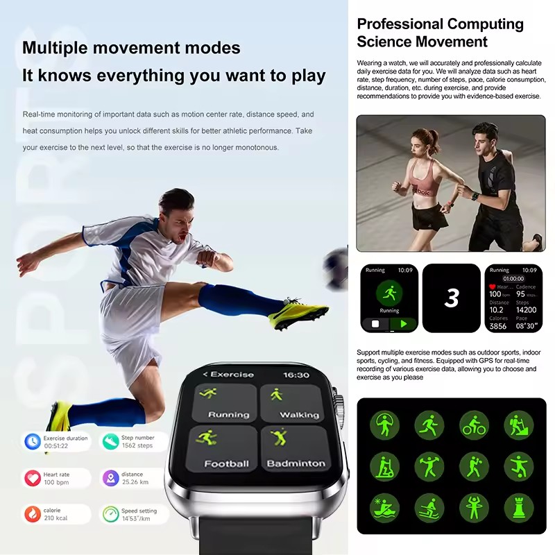 Montre intelligente cadran rép - Smartwatch Watches Brands For Women avis et prix
