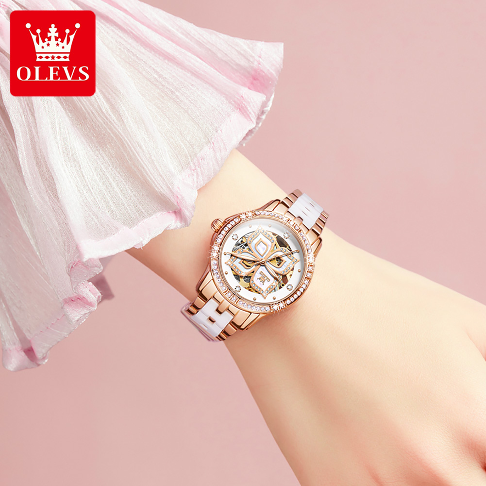 Montre automatique OLEVS pour  - Skeleton Mechanical Watch avis et prix
