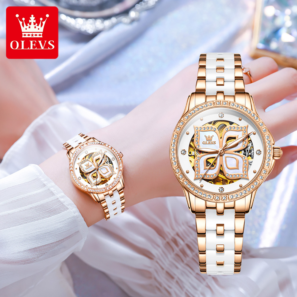 Montre automatique OLEVS pour  - Skeleton Mechanical Watch avis et prix