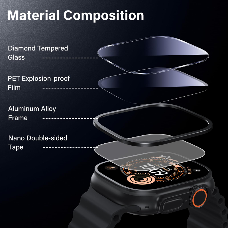 Coque en alliage d’aluminium + - Smartwatch Apple Watches For Men avis et prix