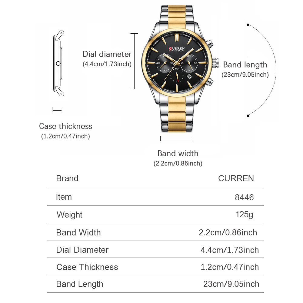 CURREN Casual Quartz Chrono Sp - Chronograph Sport Watch avis et prix