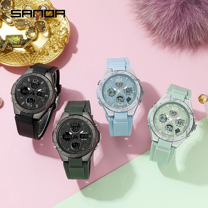 Montre SANDA rose pour femme,  - Chronograph Sport Watch avis et prix
