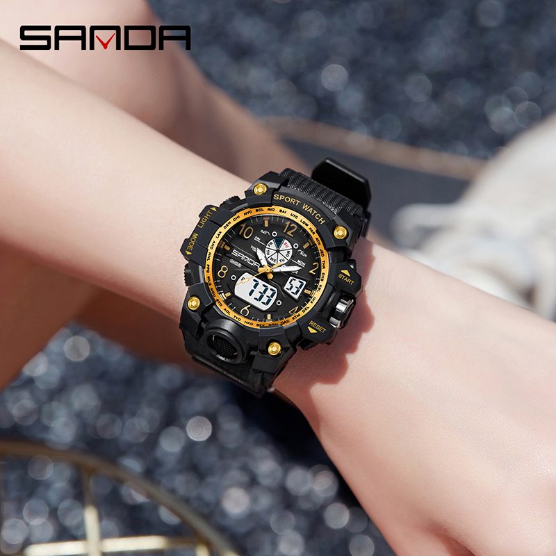 Mode Sanda marque jeunesse mil - Chronograph Sport Watch avis et prix