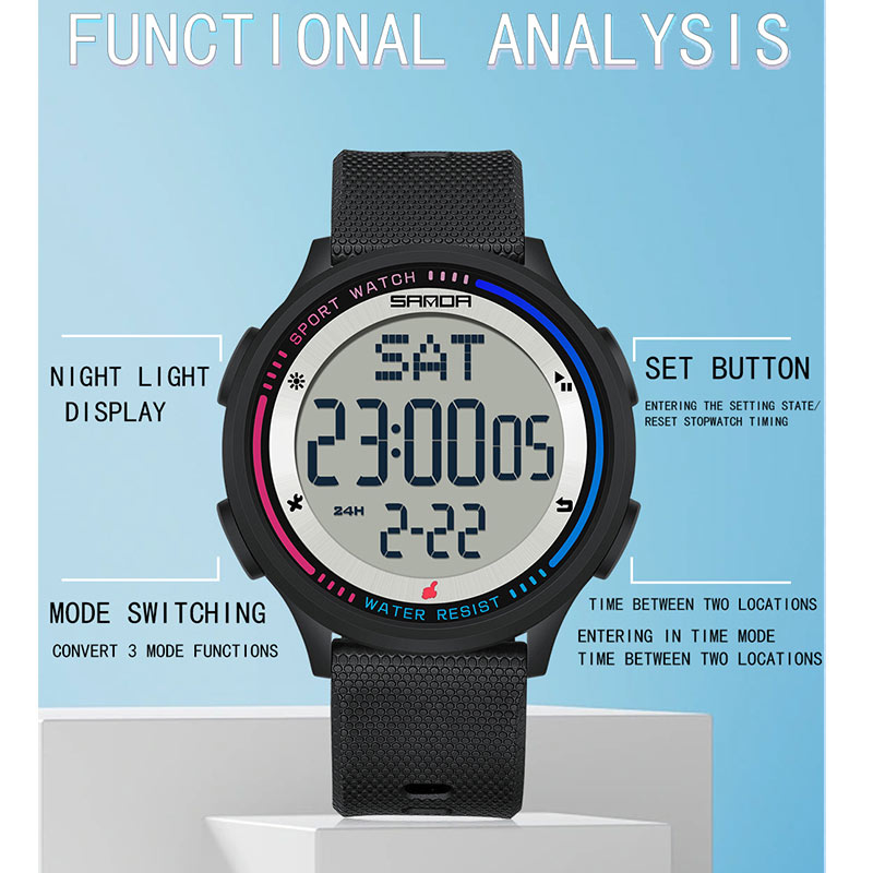 SANDA enfants mode mouvement n - Chronograph Sport Watch avis et prix