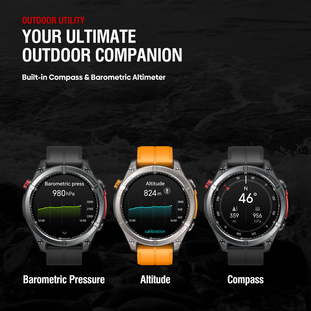 Nouveau Zeblaze Stratos 4 GPS  - Altimeter Compass Watch avis et prix