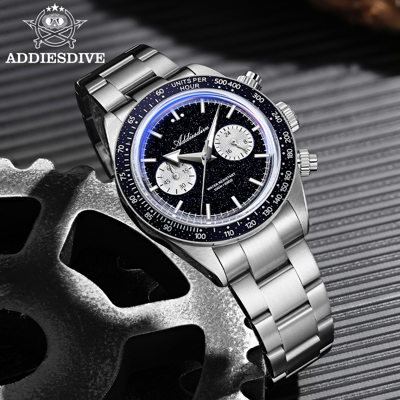ADDIESDIVE VK64 montres à quar - Watch Crown Pusher avis et prix