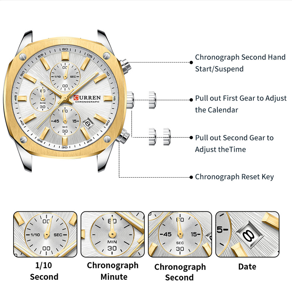Montre sport moderne pour homm - Chronograph Sport Watch avis et prix