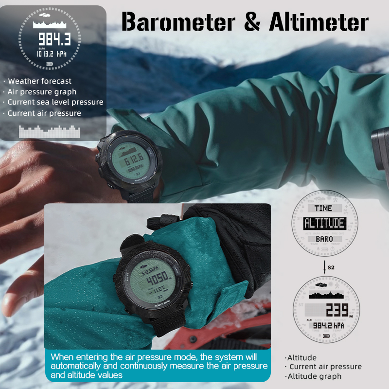 Montre numérique de plongée li - Altimeter Compass Watch avis et prix