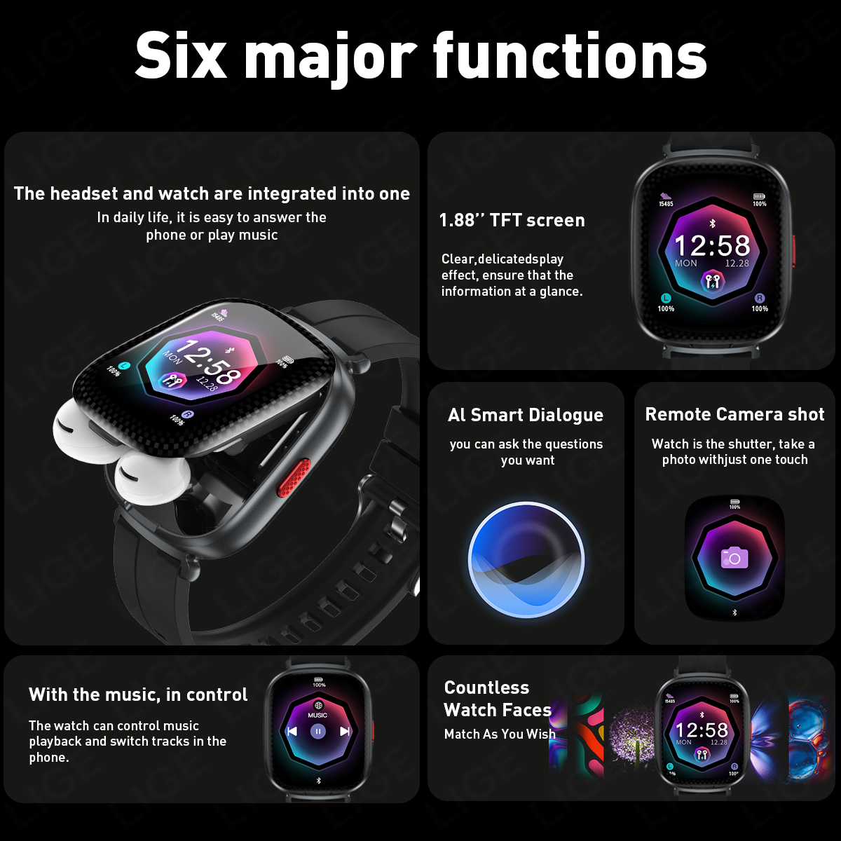 Nouvelle montre connectée 2 en - Smartwatch Noise Watches For Men avis et prix