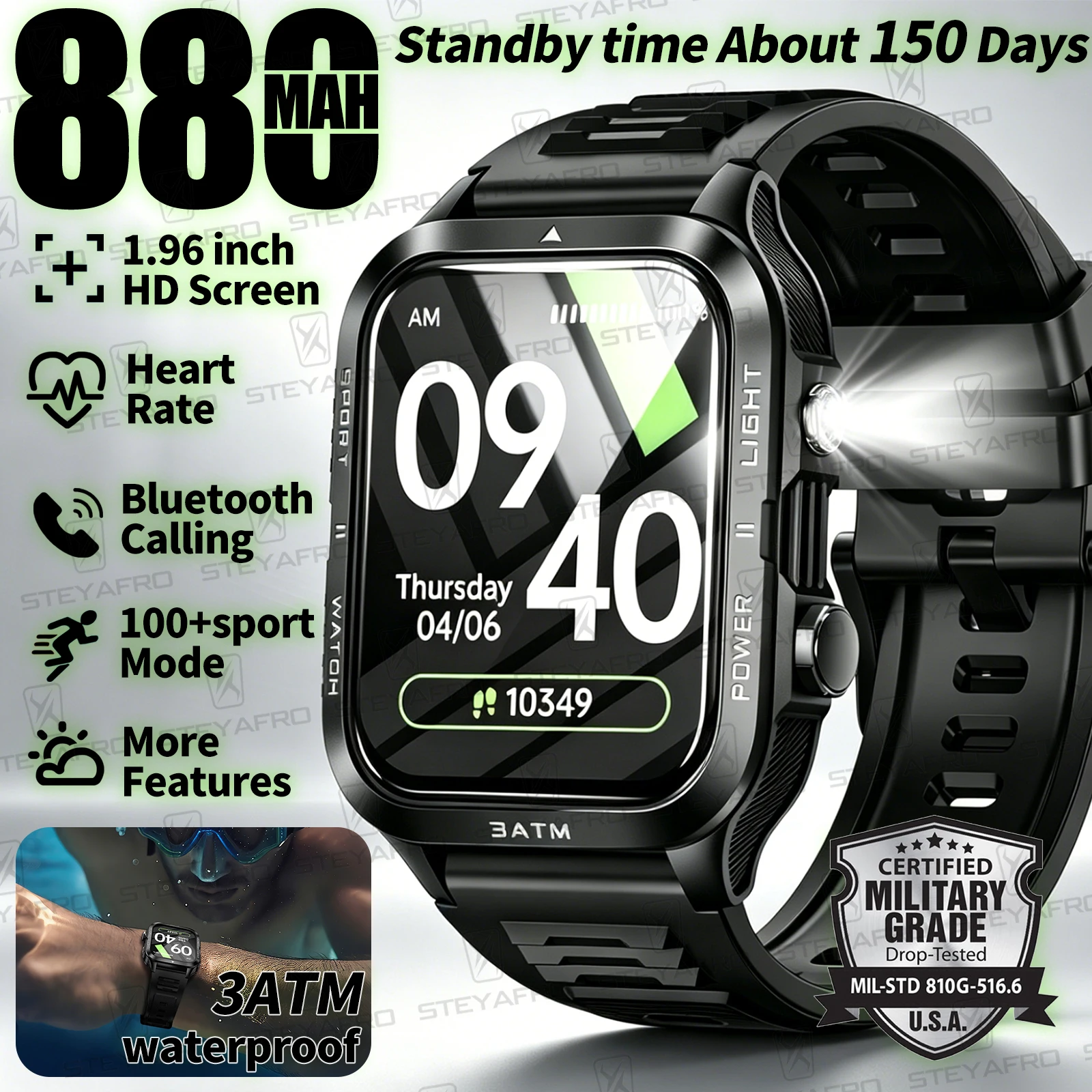 Montre connectée de qualité mi - Smartwatch Watches For Men Digital avis et prix