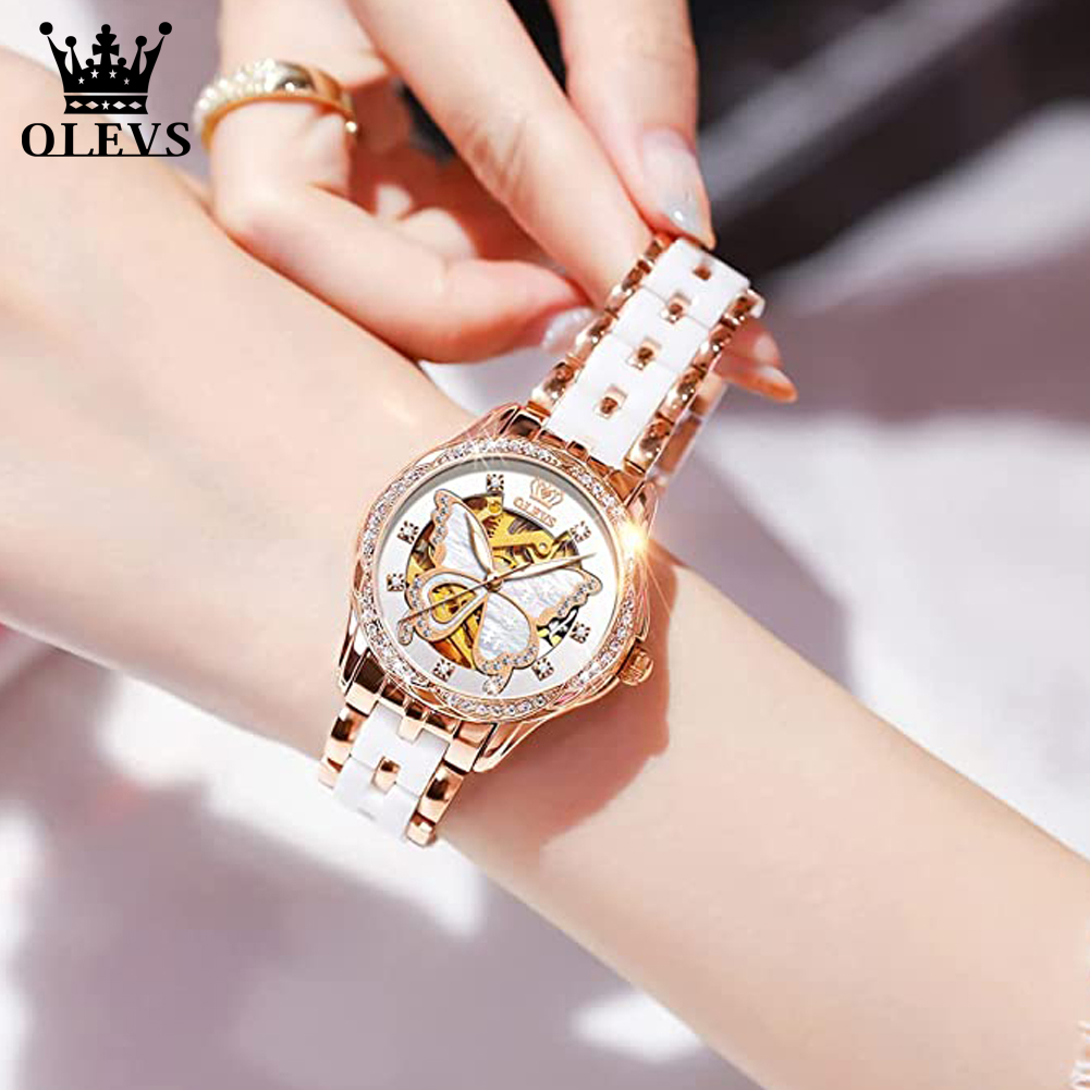 OLEVS-Montres Automatiques pou - Skeleton Mechanical Watch avis et prix
